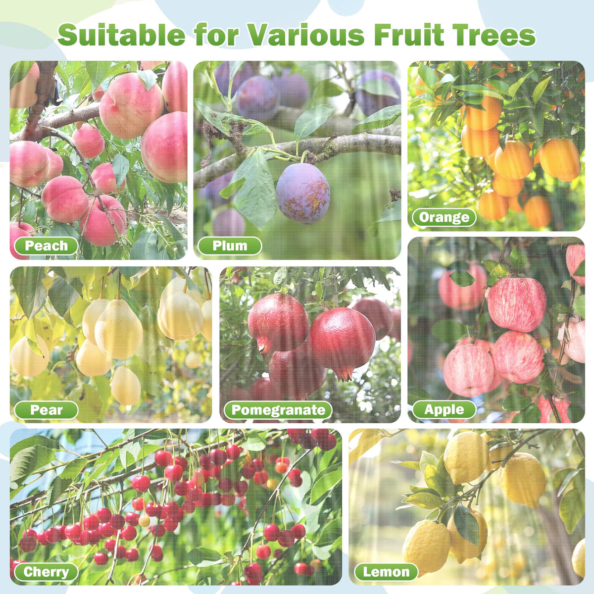 Whmayai reusable, foldable netting designed for multiple seasons