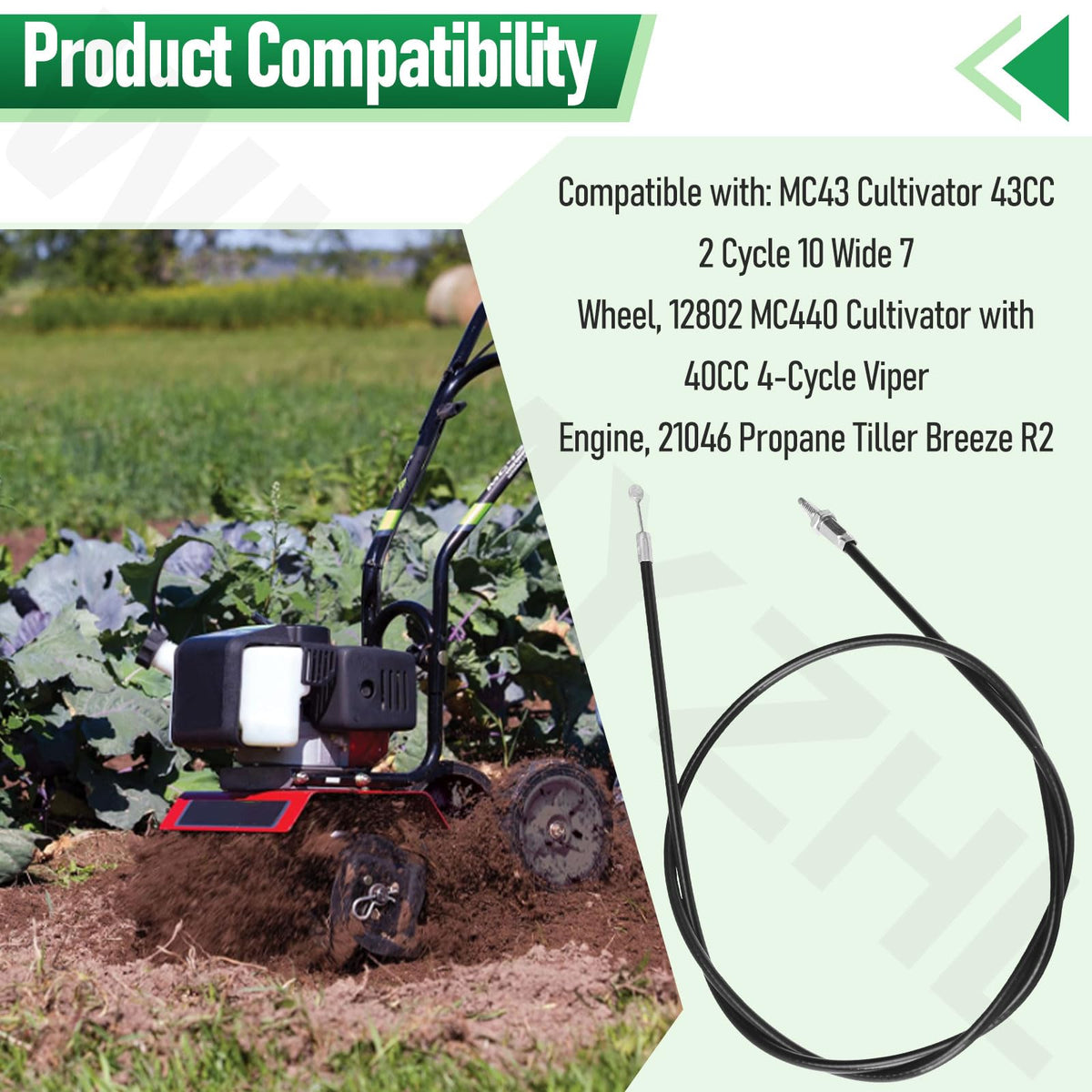 WHMYZHL 14645 cable assembly on MC43 cultivator in action.