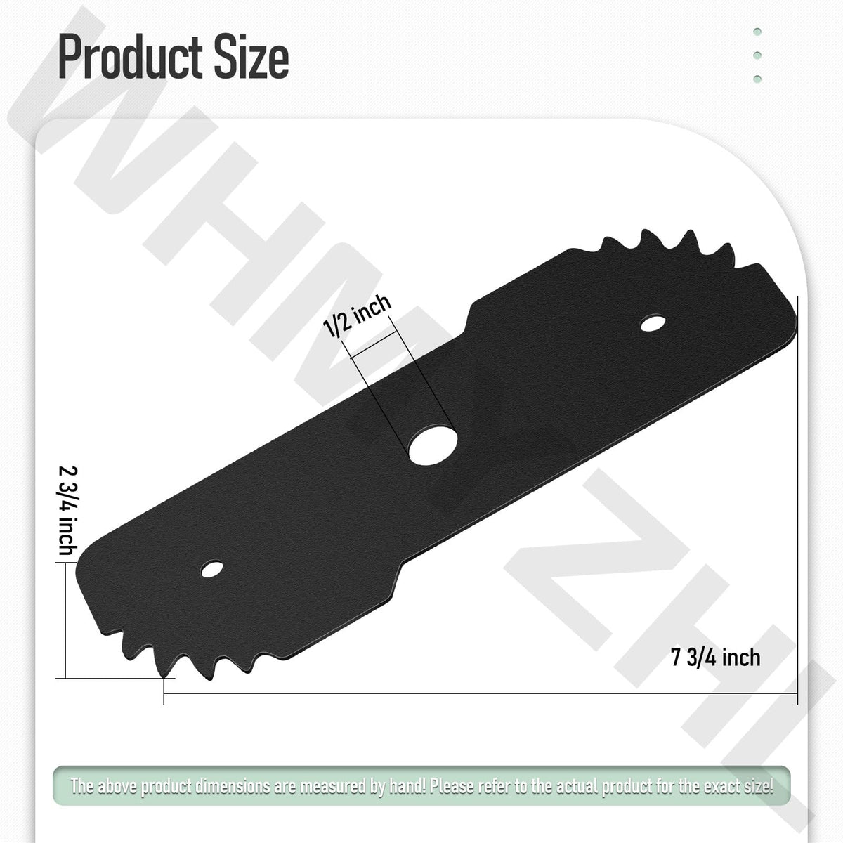 WHMYZHL 6-pack edger blades with washers for quick blade changes.