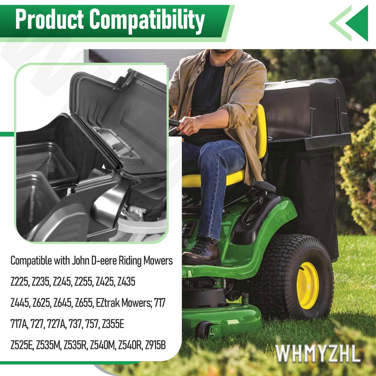 WHMYZHL dust-blocking seal demonstrates cleaner deck and bag area
