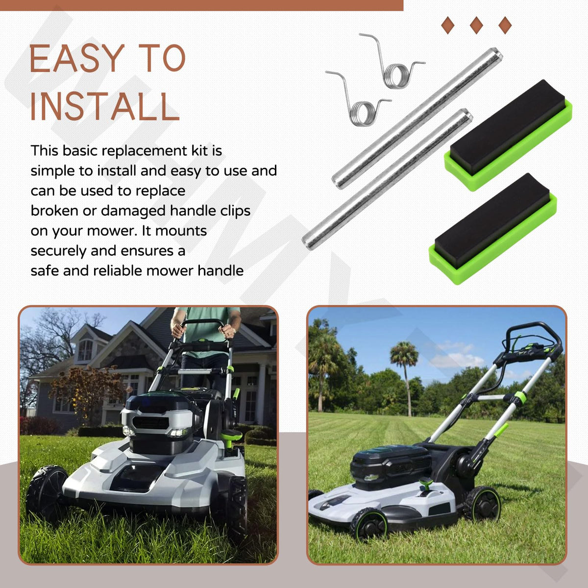 WHMYZHL easy-installation replacement kit enables quick mower maintenance