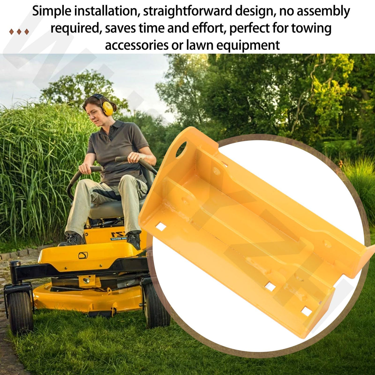 WHMYZHL Hitch Kit 127156 provides enhanced traction for varied lawn tasks.