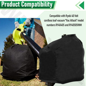 WHMYZHL leaf bag easy installation for quick replacement on Vac Attack