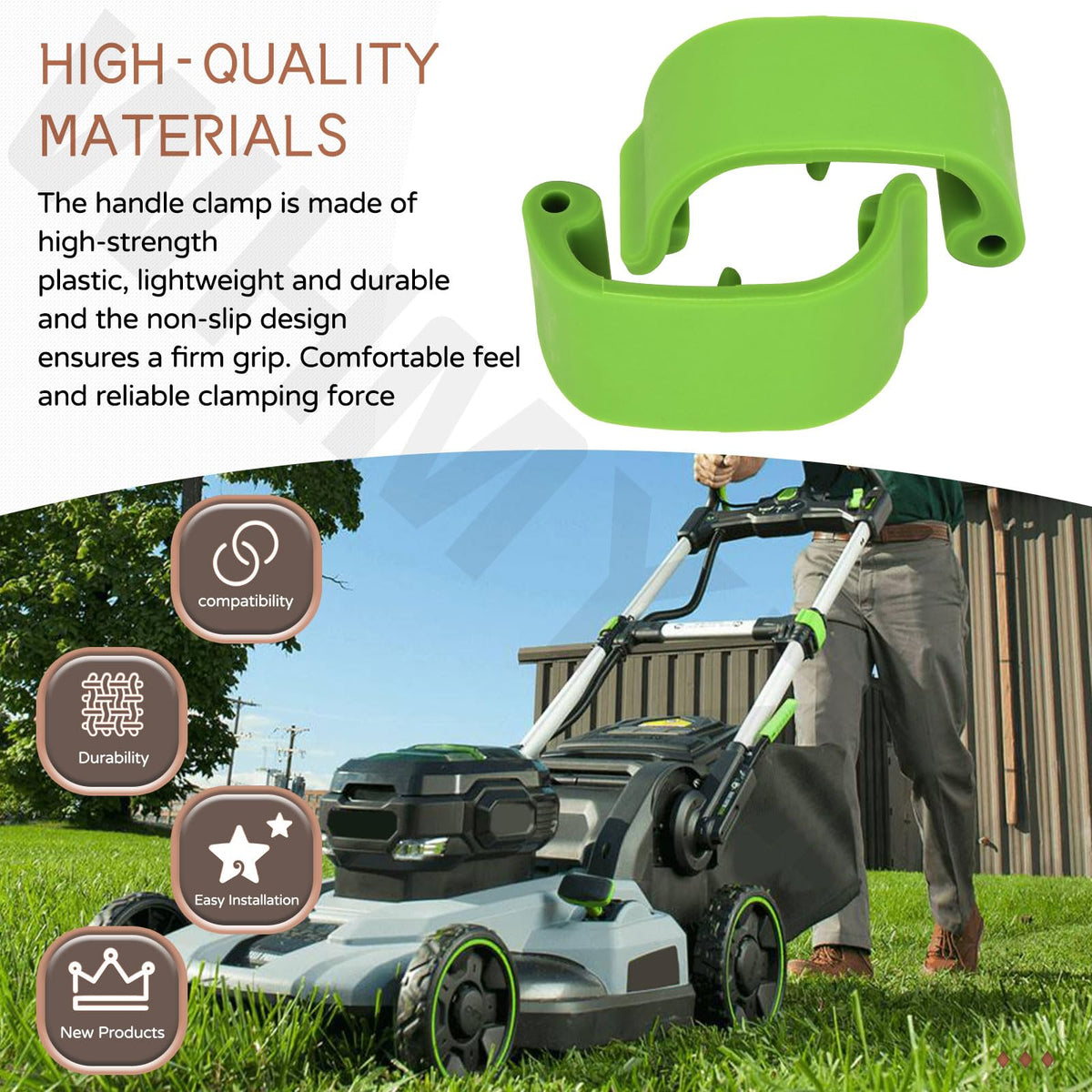 WHMYZHL non-slip design supports safer, more confident mowing sessions