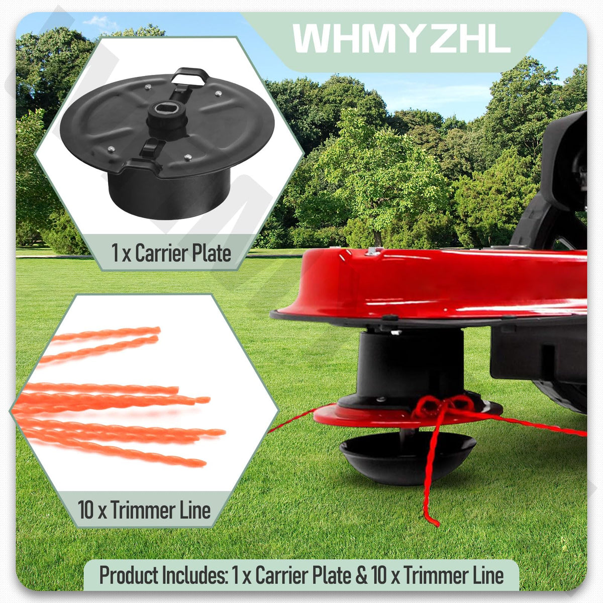 WHMYZHL in-use view showing a replacement kit during trimming tasks