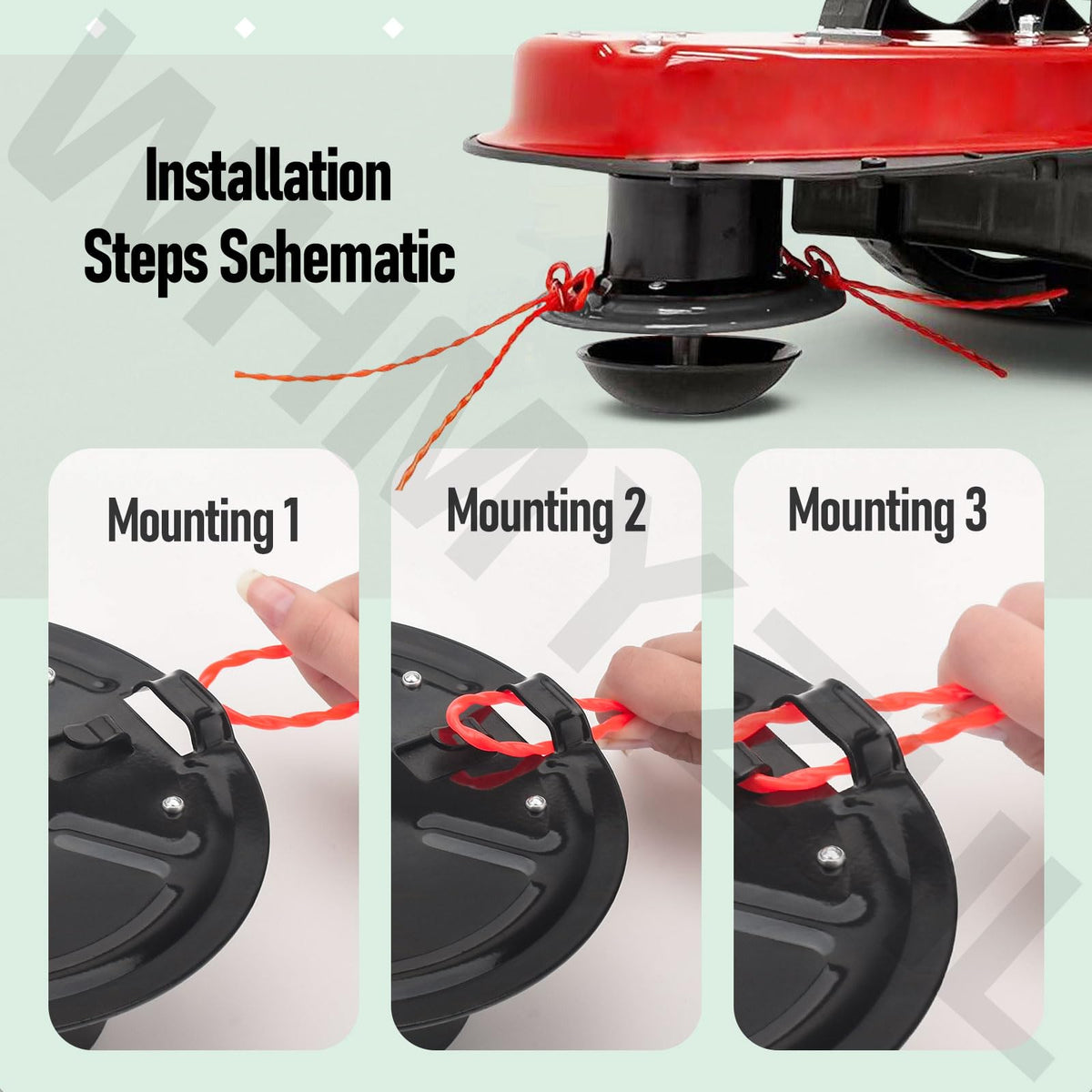 WHMYZHL adapter shown for Weed Eater compatibility and versatility