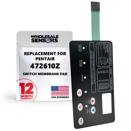 Wholesale Sensors Pentair 472610Z membrane pad overview for MasterTemp—restores keypad accuracy