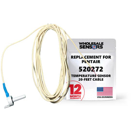 Wholesale Sensors Pentair 520272 replacement temperature sensor with 20 ft cable, reliable pool data.
