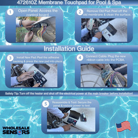 Wholesale Sensors Pentair MasterTemp 200 model membrane pad restored control