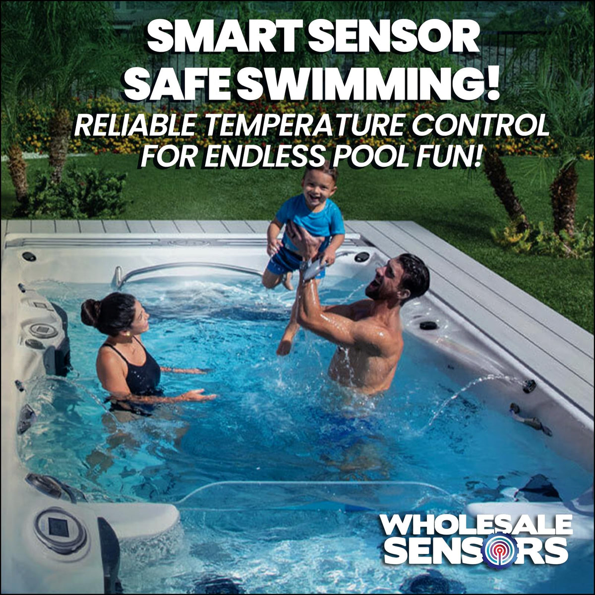 Wholesale Sensors rugged, UV-resistant cable for outdoor pool environments.