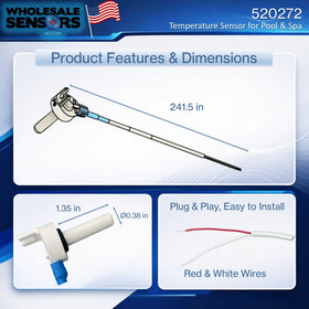 Wholesale Sensors 10k-ohm thermistor for precise temperature readings.