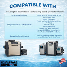 Wholesale Sensors universal Pentair compatibility ensures smooth control system integration.