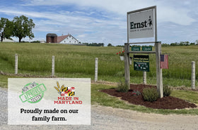 Wholesome Harvest family farm production shows Ernst Grain origin.