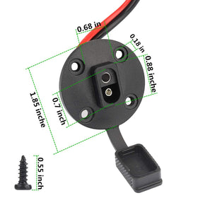 Whrsinlor 2-pack SAE extension cable ideal for versatile 12V projects