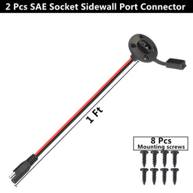 Whrsinlor weatherproof SAE cover keeps connector dry when not in use