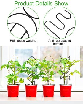 Whtawtaw colorful shapes garden trellis adds variety and visual interest.