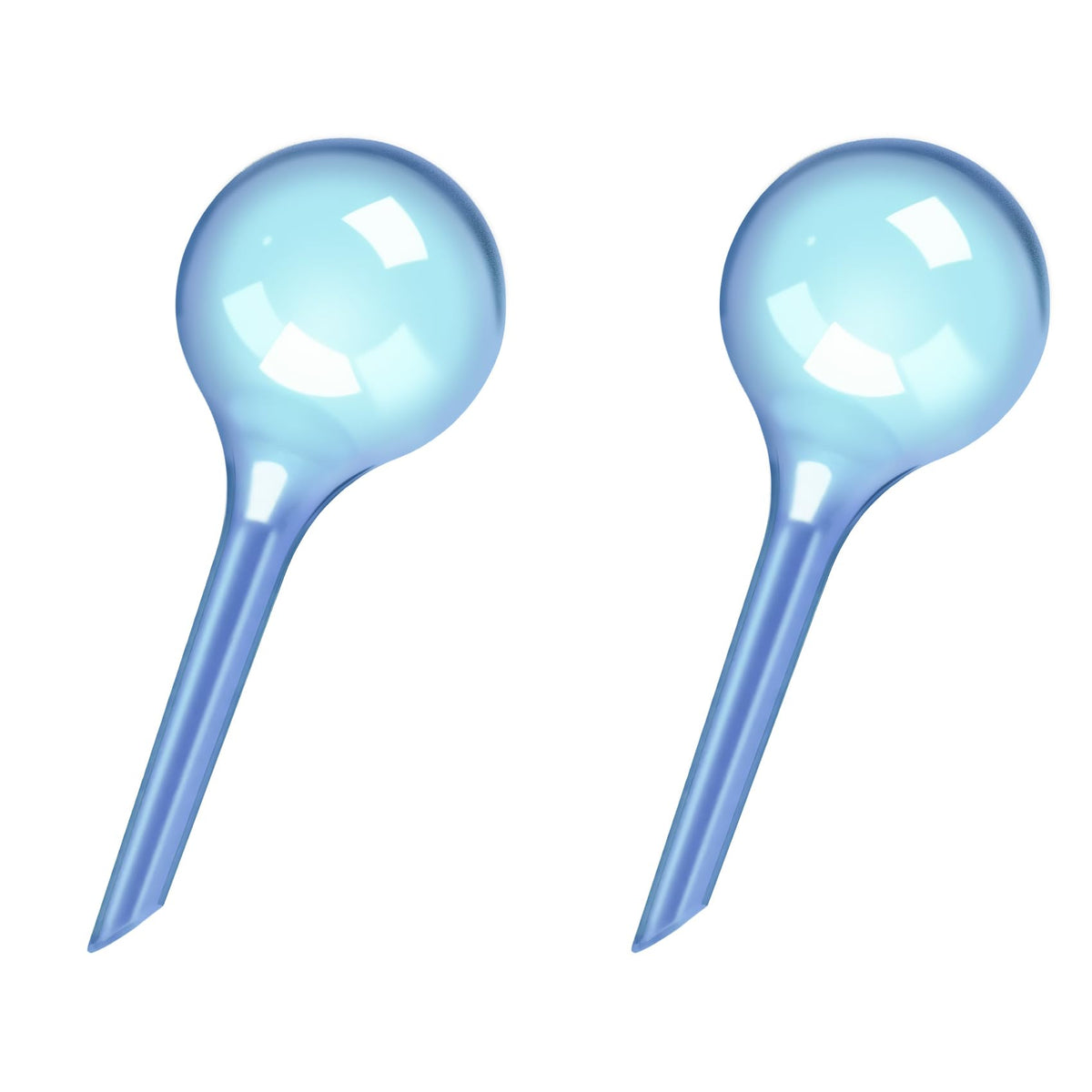 WHTCHSU blue small watering globes close-up for steady hydration
