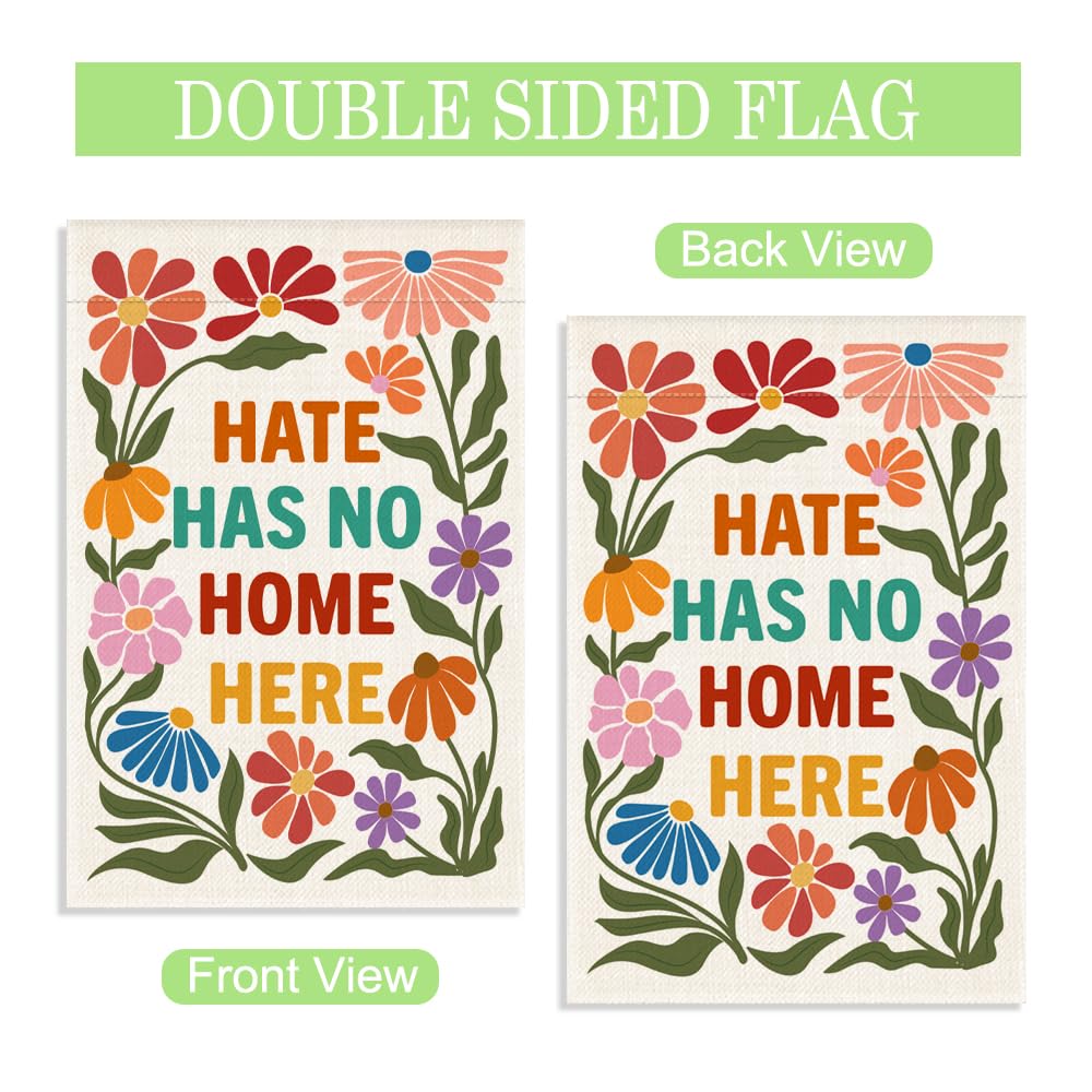 WHTYEFZ Protest-themed decor flag designed for front porch or garden display.