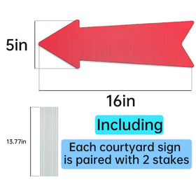 WHWHW this-way arrow sign ideal for weddings and events, easy setup.