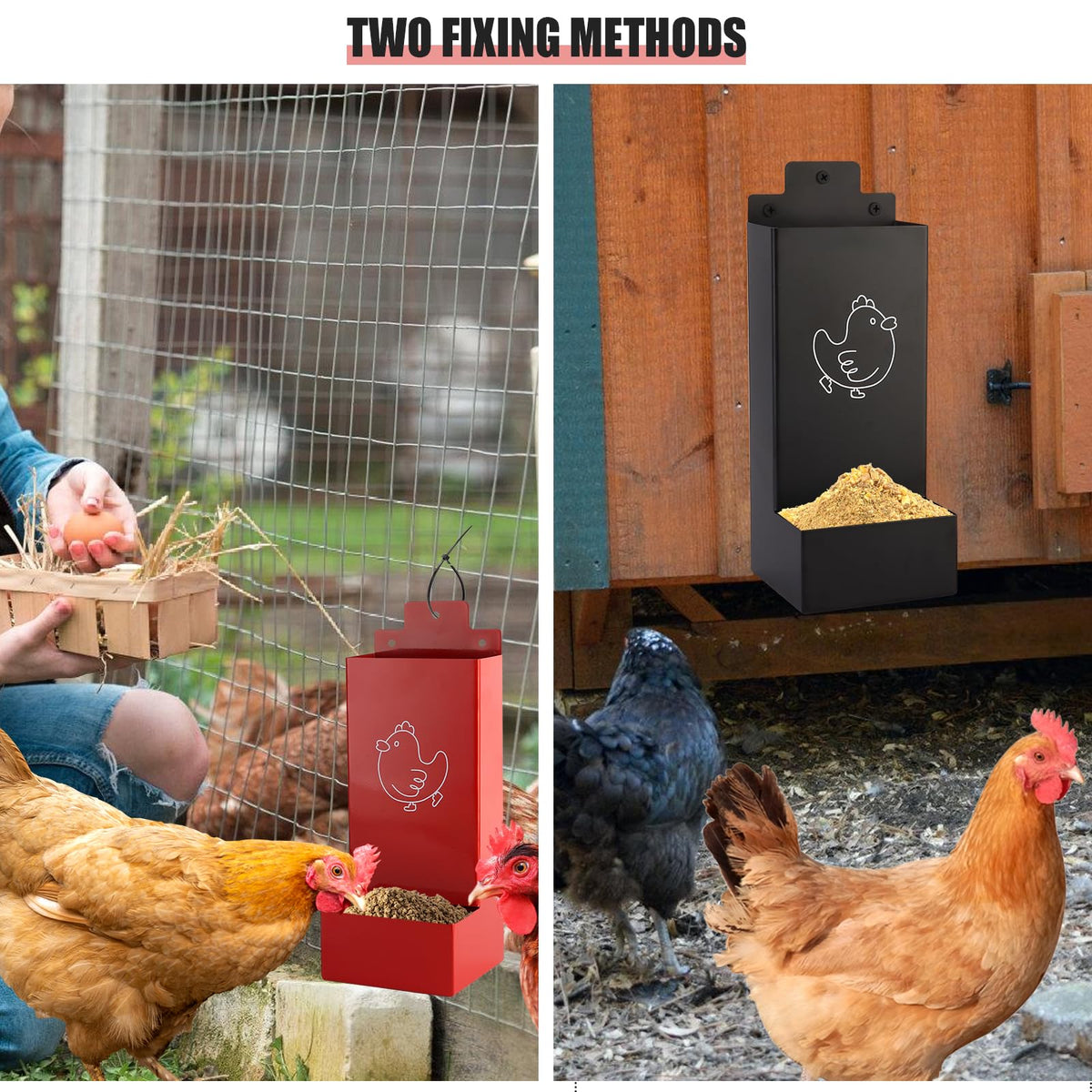 WHXE MNHEE no-waste design reduces mess and wasted feed