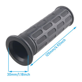 WHYHKJ rubber handlebar grips 125mm long, ergonomic comfort for long pushes.