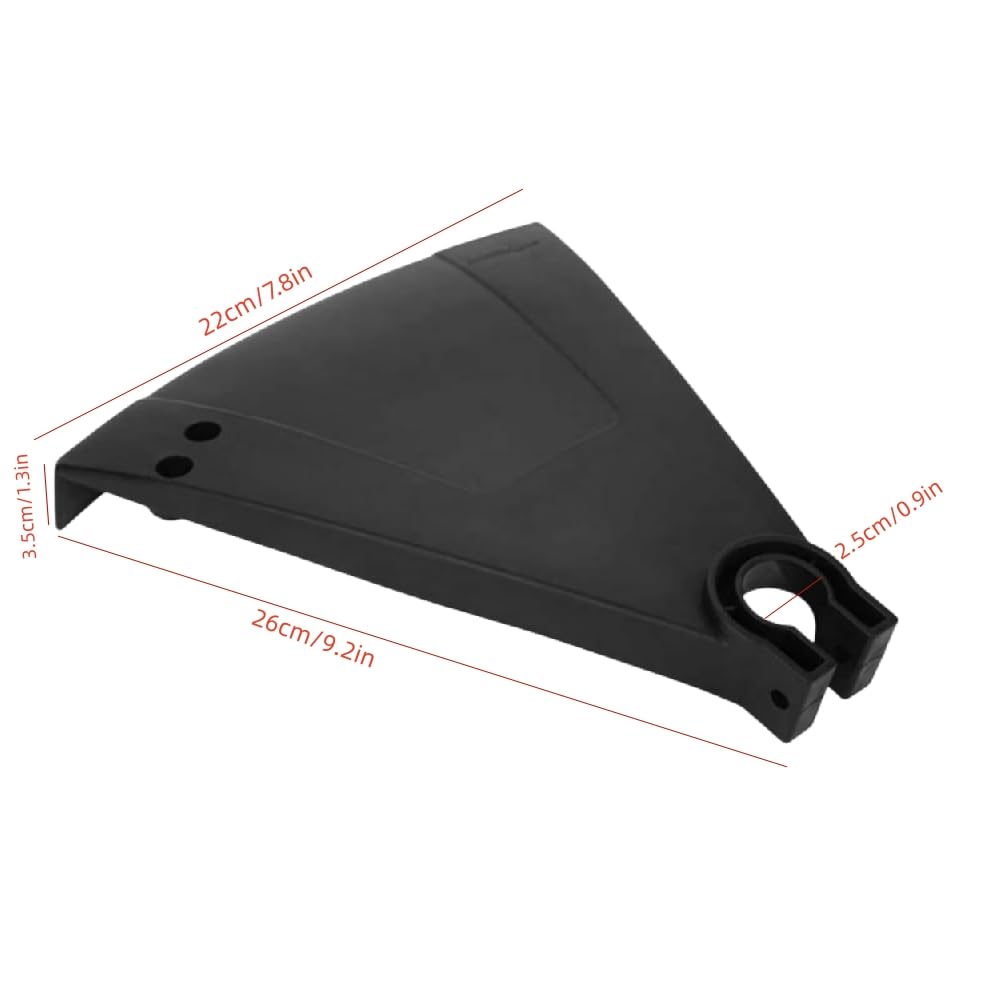 WHZAZGW plastic brushcutter guard side view showing sturdy protection