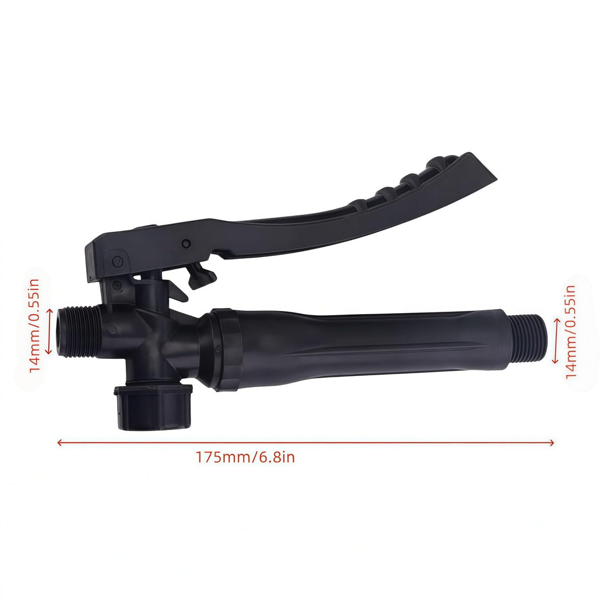 WHZAZGW sprayer handle front view highlights ergonomic grip for comfortable handling.