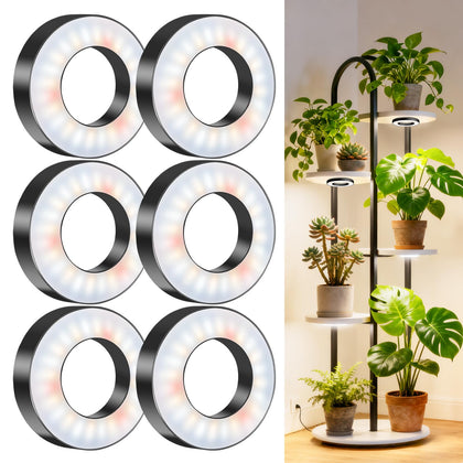 Wiaxulay ceiling grow light halo 3.5 inch emits full spectrum for healthy indoor plants