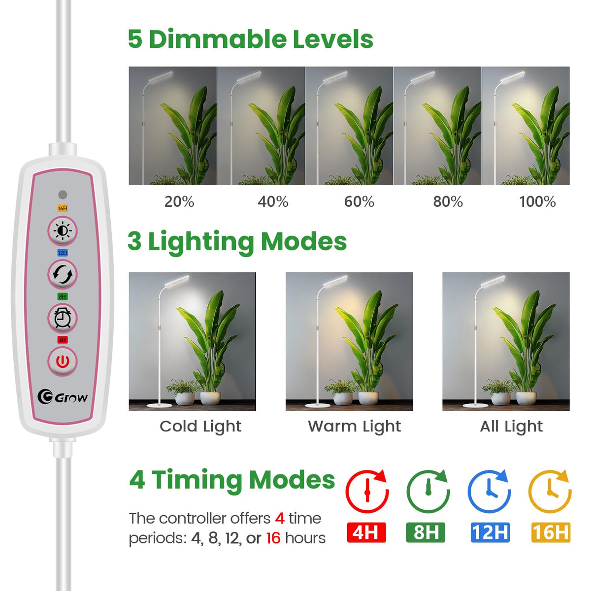 Wiaxulay gooseneck directs light precisely onto foliage