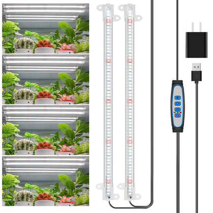Wiaxulay full-spectrum grow light strip delivering balanced indoor plant growth