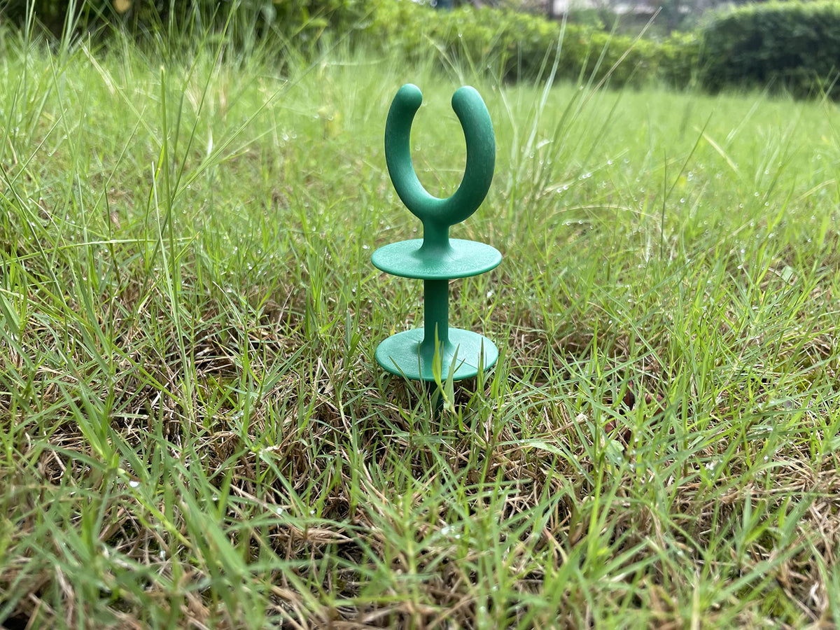 WIBBLESOX green garden stakes shown in pack for versatile use