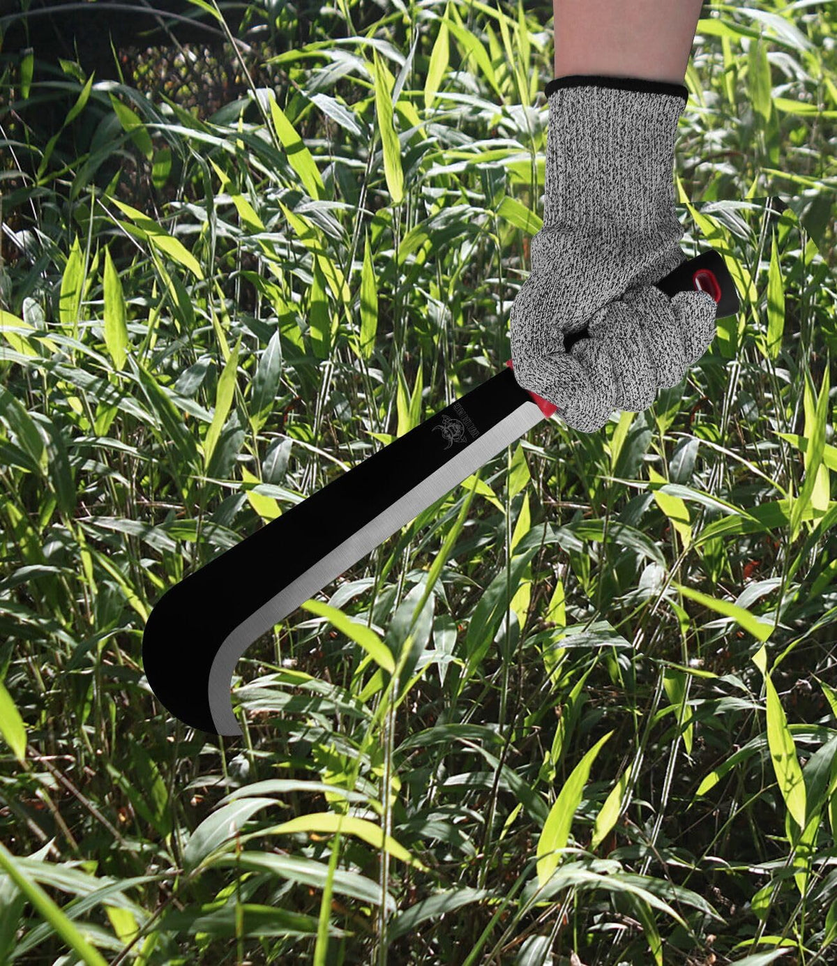 WICING Machete displayed in camping setup for camp chores.