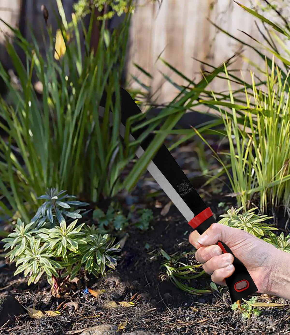 WICING Machete 3CR13 steel durability emphasizes long-lasting performance.