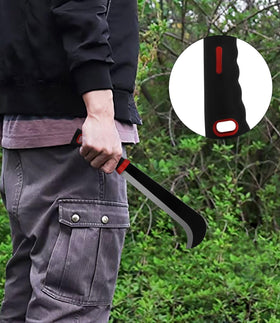 WICING Machete in yard use for clearing brush and branches.
