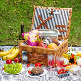 Wickeland waterproof picnic mat adds comfort and simple cleanup.