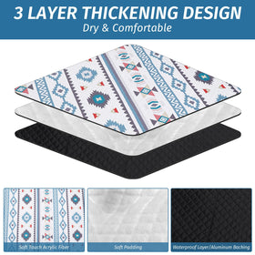 WICKERLAND picnic blanket sandproof bottom shields you from beach grit.