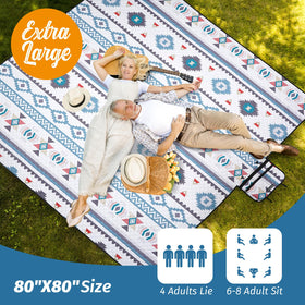 WICKERLAND picnic blanket suits outdoor and indoor use for family outings.