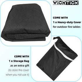 WICKTICK compatible with 28–32 inch tall square fire pits for versatile protection.