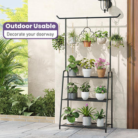 Wieghda flower ladder display ideal for outdoor balconies and patios