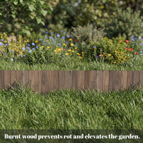 Wieghda garden edging helps keep mulch in place and soil tidy.