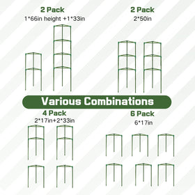 Wikdey 50-inch adjustable tomato cage provides scalable support for growing plants.