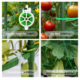 Wikdey garden netting and gloves included for climbing plants