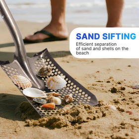 WIKER deep litter separation shovel enabling quick compost and mulch sorting