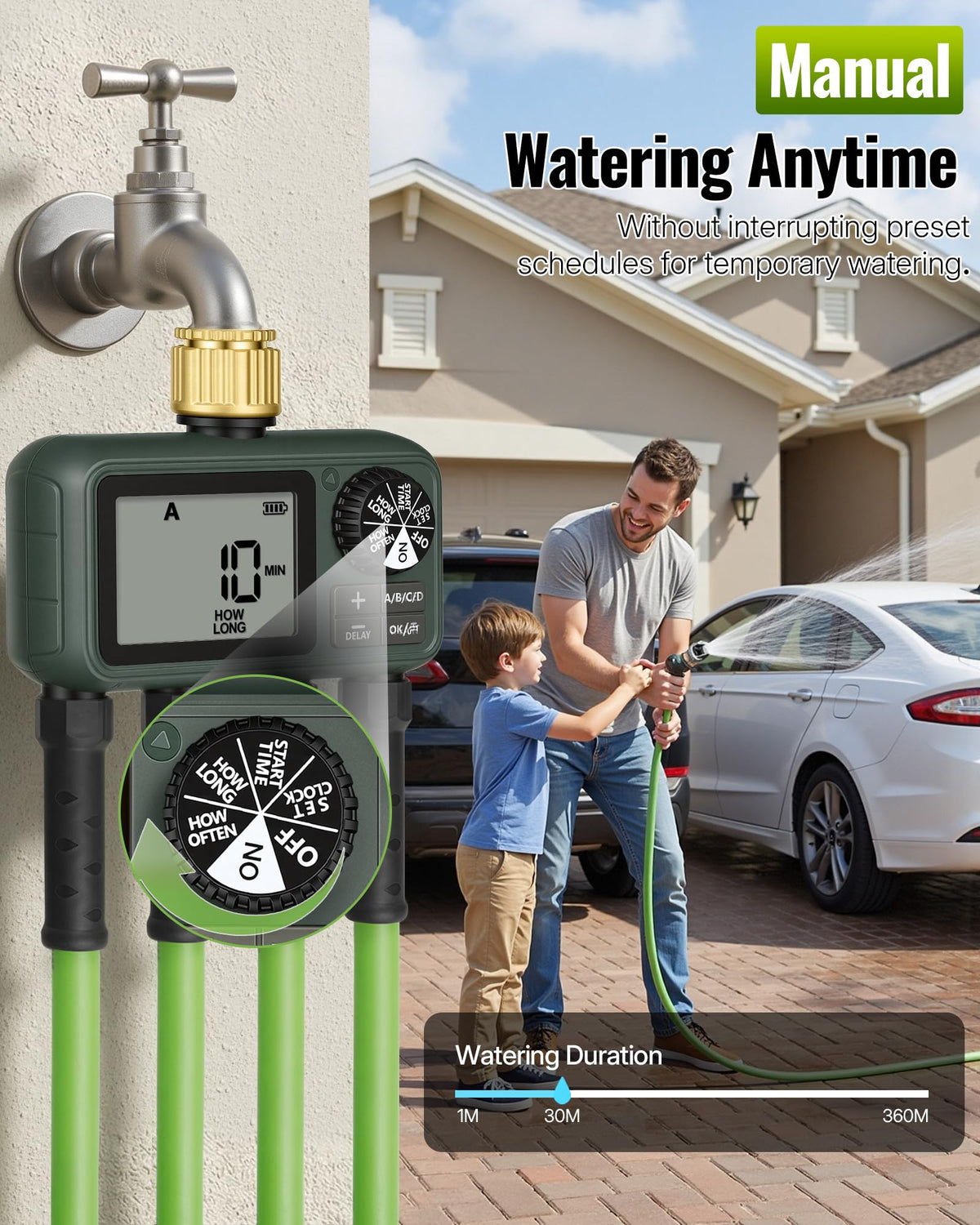 WILAWELS auto mode demonstrates scheduled irrigation for plant-friendly watering.
