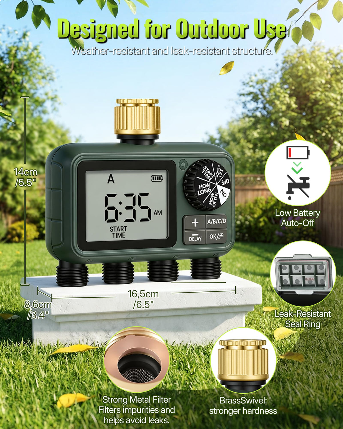 WILAWELS battery status indicator keeps you informed of power levels.