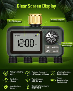 WILAWELS swivel connection shown for easy hose alignment in outdoor setups.
