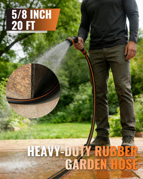 Wilawels 360-degree connector enables quick, twist-free setup during garden chores.