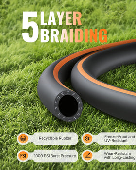 Wilawels stainless steel protective ring reduces bending stress for longer hose life.