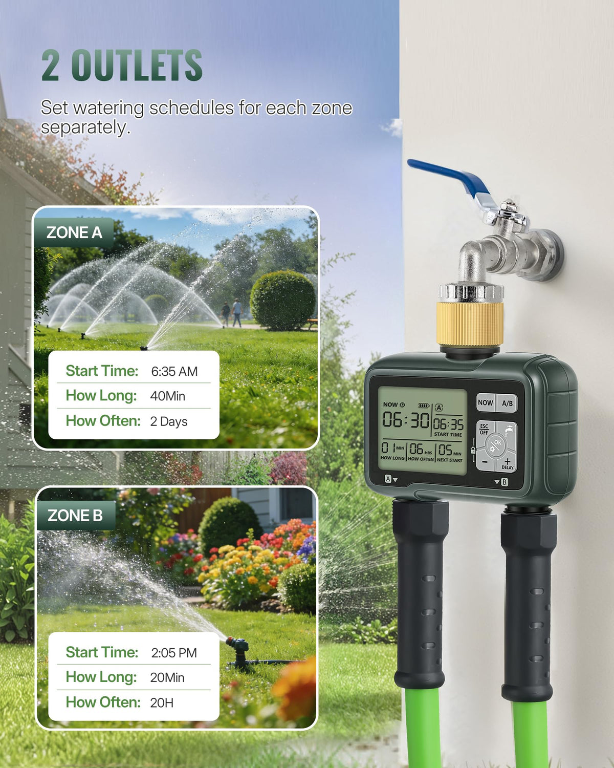 WILAWELS manual watering mode for quick temporary irrigation.