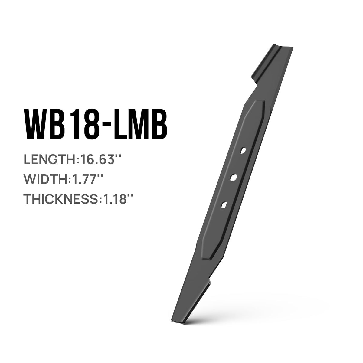 Wild Badger Power 18inch blade packaging demonstrates model compatibility